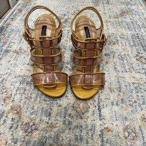 Dolce & Gabbana tan Heeled Sandals